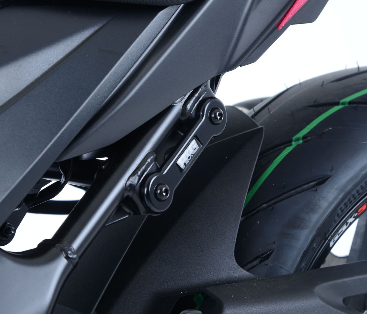 R&G Racing Exhaust Hanger & Left Hand Footrest Blanking Plate Kit - Black for Suzuki GSX-250R '17-'21 R&G Racing Exhaust Hanger & Left Hand Footrest Blanking Plate Kit - Black for Suzuki GSX-250R '17-'21